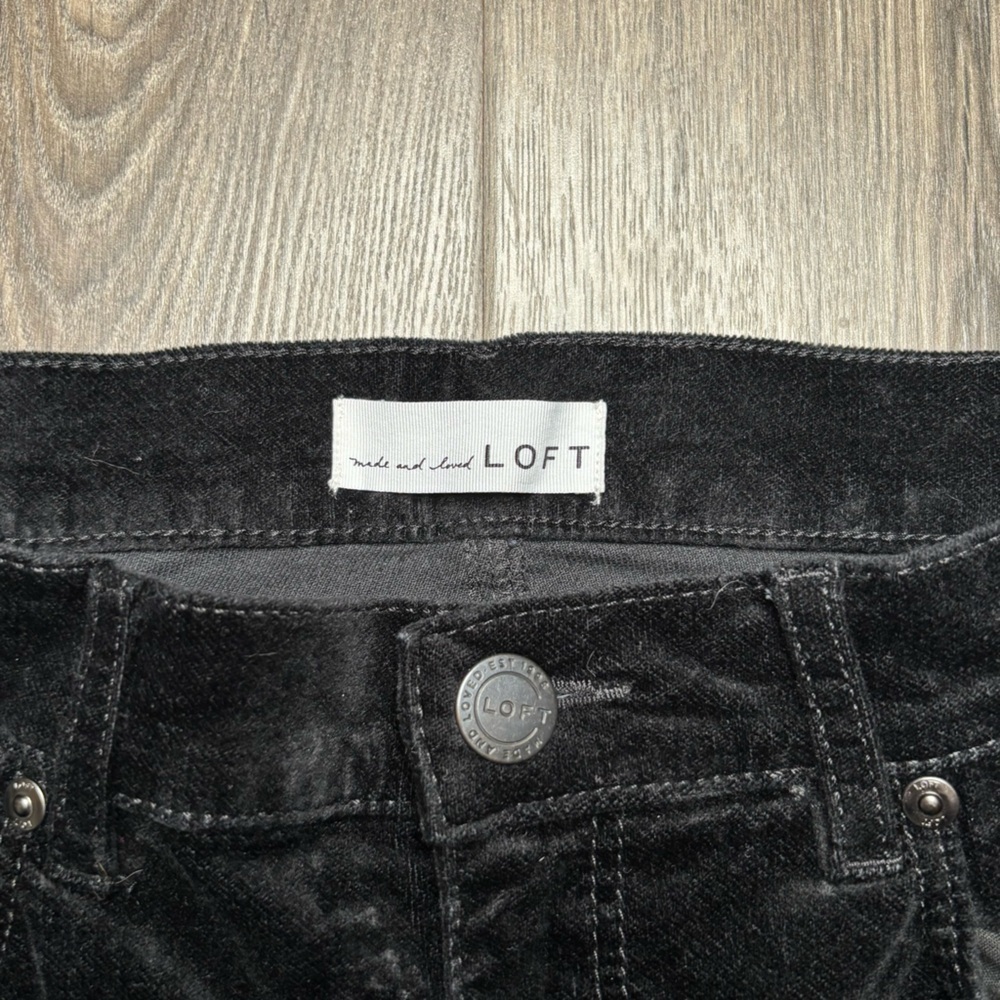 LOFT Black Modern Skinny Velvet Women's Jeans/Pants Size 27 / 4 - Picture 7 of 10